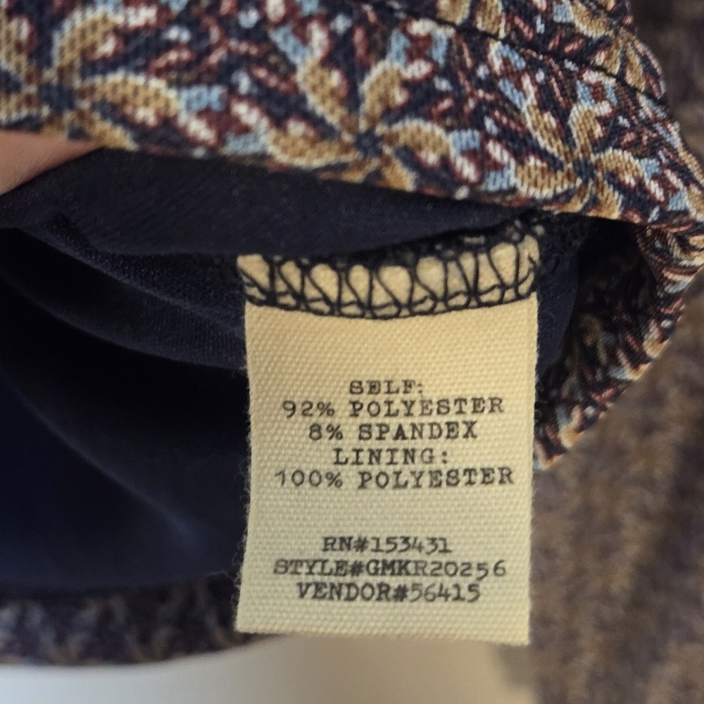Gimmicks by BKE Boho Floral Mesh Ruched Hook Eye Blouse Womens Sz XL Cottage - Picture 8 of 8